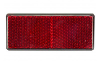 Световозвращатель ГАЗ 2217, 2705, 3221, 3302 прямоугольный (под защелки)  катафот (красный) 