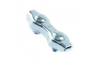 Зажим троса двойной 2мм цинк Metalvis Зажим троса двойной 2мм цинк Metalvis