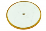 Светоотражатель круглый сегментный с отверстием желтый (самоклейка D= 77 mm)
