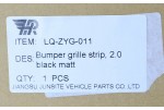 Окантовка решетки бампера Jeep Cherokee 5 KL (2014-2017) дорест черный матовый 2,0 л