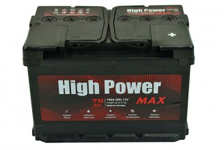 Аккумулятор 78 Ач пуск 780А (0) (EU) (гарантия 3 года) High Power Max