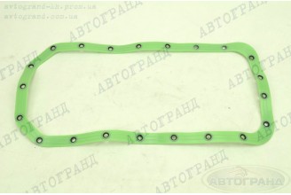 Прокладка масляного картера ГАЗ 31029, 3302 (ЗМЗ 402 дв) (зелений, з прес шайбами) силікон ПТП