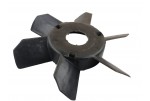 Крыльчатка радиатора 2410 (6 лопастей) черная (металлические втулки) Украина