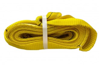 Стропа корозахисна, динамічна, ривкова, буксирувальна, трос (НЕЙЛОН) 13 тонн 3 метри (жовта)