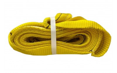 Стропа корозахисна, динамічна, ривкова, буксирувальна, трос (НЕЙЛОН) 13 тонн 3 метри (жовта)