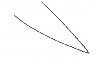 Кембрик термоусадочный 100 см, d= 4 коричневый