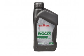 Моторное масло минеральное 15W40 1л Diesel Extra API CF-4SJ TEMOL