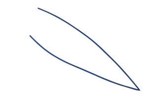 Кембрик термоусадочный 100 см, d= 4 синий Apro