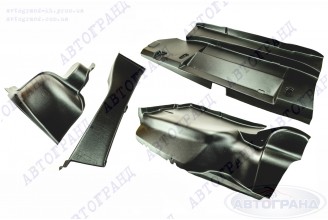 Оббивка багажника 2106 (пластик) (посилена) (к-кт 4 шт)