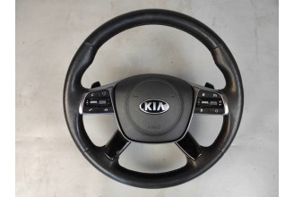 Руль Kia Sorento 3 UM (2017-2020) рестайлинг 2,2 D GT-line голый оригинал б/у
