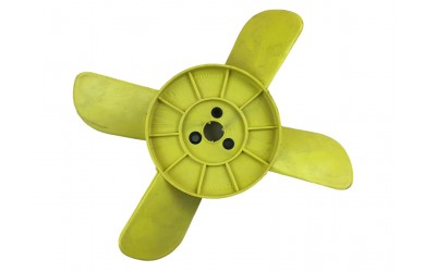Крыльчатка радиатора 2101-2107, 2121 (4 лопасти) желтая