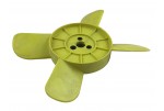 Крильчатка радіатора 2101-2107, 2121 (4-х лопатева) жовта