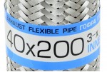 Гофра глушителя 40x200 (3-х слойная) EuroEx