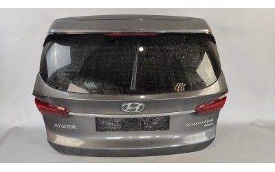 Кришка багажника Hyundai Santa Fe 4 ТМ (2018-2021) дорест 2.2 D під електропривод (без ліхтарів, з петлями)