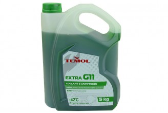 Антифриз зеленый  5л -42°С G-11 TEMOL Extra