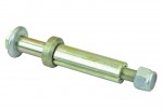 Болт амортизатора 2101-2107 заднего (втулка разрезная 20мм, 2 шайбы, гайка) (М12Х1,25Х140) БелЗАН