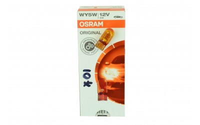 Лампа накаливания 12v WY5W W2.1x9.5d оранжевая OSRAM