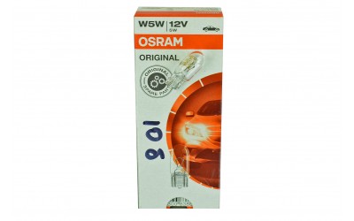 Лампа накаливания 12v W5W W2.1x9.5d OSRAM
