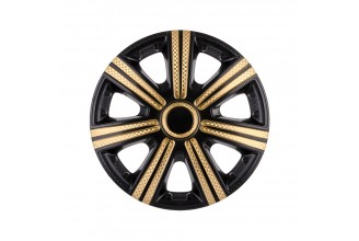 Колпак колісний DTM Super Black Gold (карбон) R15 (к-кт 4 шт) STAR
