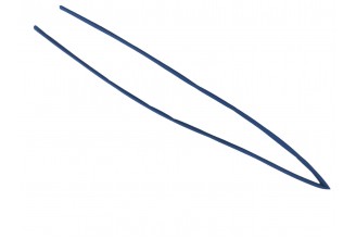 Кембрик термозбіжний 100 см, d= 6 синій Apro