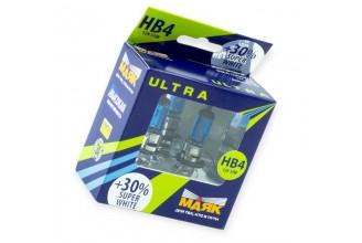 Автолампа HB4 12V 51W Маяк Super White 30% 4000К (2шт)