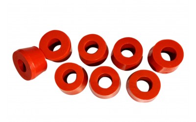 Втулка амортизатора 53, 3307, Валдай старый образец силикон (красная) (к-кт 8 шт)