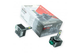 Автолампа LED D3 12V PL-04 6000K 10000L 50 W радиатор c вентилятором и обманкой DECKER Автолампа LED D3 12V PL-04 6000K 10000L 50 W радиатор c вентилятором и обманкой DECKER